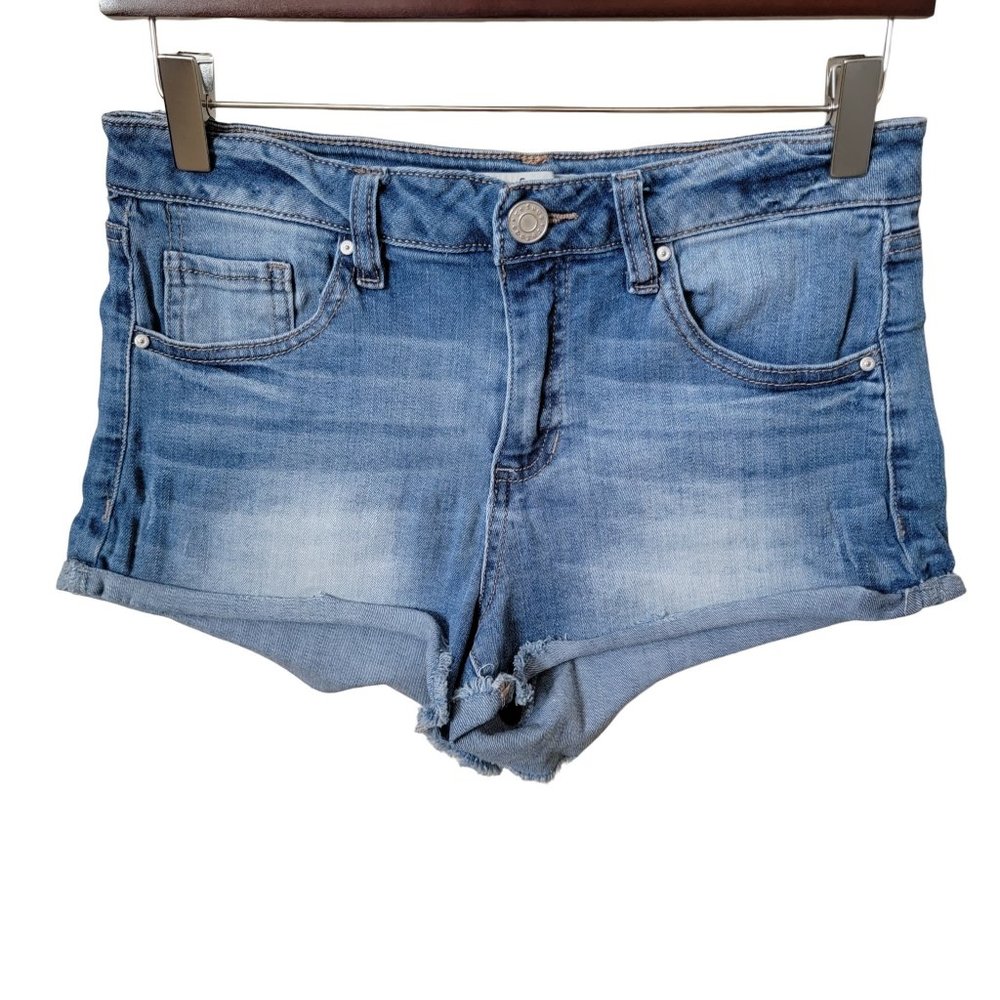 Refuge Cutoff Rolled Hem Denim Jean Shorts